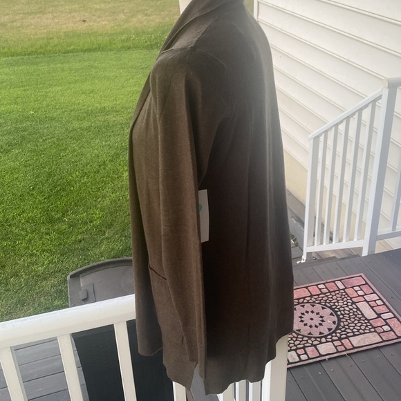 Pink clover from stitch Fix Exclusive green open front cardigan size small NWT - Picture 9 of 9